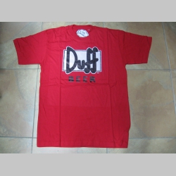 Duff Beer, červené pánske tričko 100%bavlna